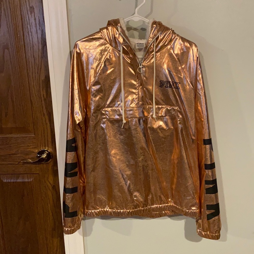 Victoria's Secret PINK Sherpa Hood Anorak Jacket